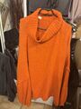 Viraler Strickpullover - Orange - Einheitsgröße- Gr. 34-48