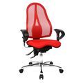 Topstar Bürostuhl Sitness® 15, ST19UG21 Stoff rot, Gestell chrom