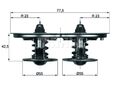 MAHLE Thermostat für Kühlmittel / Kühlerthermostat BEHR TX 32D