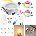 wifi LED Downlight Dimmbar 5w 9w RGBW Einbaustrahler WIFI Bridge Controller 230V