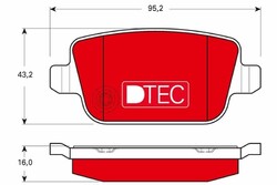 TRW Bremsbeläge Bremsbelagsatz Bremsklötze DTEC COTEC Hinten GDB1732DTE