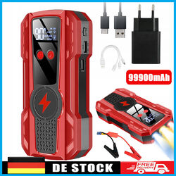 99900mAh Auto Starthilfe Jump Starter KFZ Powerbank 1000A Ladegerät Booster 12V