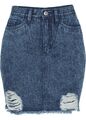 Jeansrock aus Bio- Baumwolle Gr. 38 Blue Stone Washed Neu Kurzes Jeans-Rock