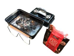 Weber Go-Anywhere Holzkohlegrill, portabel, Schwarz , 27x31x43 cm