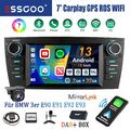 DAB+ 32G Carplay Android 13 Autoradio GPS RDS Kamera Für BMW 3er E90 E91 E92 E93