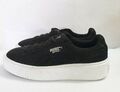 PUMA Korb Plateau Sneaker Muster schwarz Größe UK 3 EU 35,5 REF Y 275