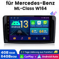 Für Mercedes Benz ML350 W164 GL320 4+64G Autoradio Android 13 GPS Navi WIFI DAB+