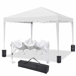 Pavillon 3mx3m Wasserdicht Pop-up Faltpavillon UV-Schutz Zelt Party Gartenzelt.