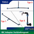 IBC Adapter Verbindungsset für 1-2 Regenwassertanks Nebeneinander Schwanenhals