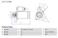 BOSCH Anlasser Starter 0 986 023 250 +67.25€ Pfand für OPEL VECTRA Caravan J96