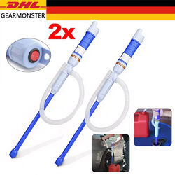 2x Fasspumpe Kanisterpumpe Elektrische Handpumpe Pumpe für Wasser Benzin Diesel