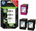 Original HP 301 HP 301 XL Drucker Patronen Multipack Tinte Set Einzelne Farben