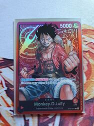 ONE PIECE TCG Monkey D Luffy ST01-001 Englisch Near Mint Leader