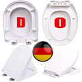 Neu Toilettendeckel WC Sitz mit Softclose Absenkautomatik Klodeckel O/D-Form DE