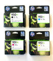 4 x Original Tinte HP Officejet Pro 8600 8610 8620 8615 8640 / Nr. 950XL 951XL