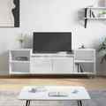 Homgoday TV-Schrank Fernsehschrank mit 6 Fächern Fernsehtisch TV-Lowboard P2W8