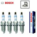 4x BOSCH IRIDIUM Zündkerzen für AUDI A8 D2/D3/4D/4E VW GOLF 4/5/6 FOX FR6LI332S