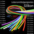 Silikonschlauch lebensmittelecht Siliconschlauch 1mm 2 3 4 5 6 7 8 10 12 20 25mm