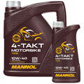 Motoröl 4-Takt 10W40 MANNOL API SL 5 Liter für Aprilia ATU Benelli Kymco Suzuki