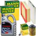 MANN INSPEKTIONSPAKET+5L FUCHS 5W-40 MOTORÖL passend für OPEL CORSA D 1.0-1.4