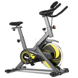 Heimtrainer Fahrrad Indoor Cycling Bike mit LCD-Monitor Fitnessbike bis 150 kg