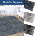 Teppich Hochflor Einfarbig Flauschiger Langflor Shaggy Wohnzimmerteppich LOEFME