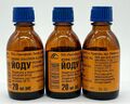 3 x 20 ml - Jod - Lösung 5% Antiseptikum-Erste Hilfe-ЙОД-5% раствор - MDH 08.26