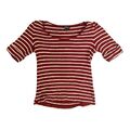 Lauren Ralph Lauren T-Shirt L Rot Weiß Damen Baumwolle