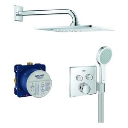 Grohe Unterputz -Duschsystem GrohthermSmartControl eckige Form 34742 mit THM/KB/