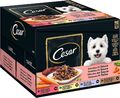 Cesar Selektion in Sauce Hundefutter Nassfutter Rind Huhn Lamm 48 Beutel x 100 g