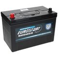 Autobatterie-Starterbatterie EUROSTART 12V 100Ah +Links ersetzt 90Ah 92Ah 110Ah