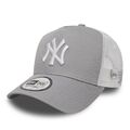 New Era New York Yankees Clean Grey A-Frame Trucker Cap