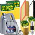 MANN INSPEKTIONSPAKET+7L FUCHS 5W-30 MOTORÖL passend für BMW 3er E36 320-328i