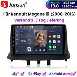 6+128G Carplay Android13 Autoradio GPS NAVI BT FM WIFI DAB+ Für Renault Megane Ⅲ