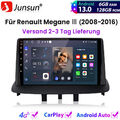 6+128G Carplay Android13 Autoradio GPS NAVI BT FM WIFI DAB+ Für Renault Megane Ⅲ