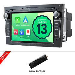 DAB+ Android 13 Autoradio CarPlay GPS Navi Für Opel Astra H G Corsa C D Zafira B