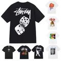 NEU stussy Herren T-Shirt Kurzarm Shirt mit Aufdruck Rundhals Shirt Unisex