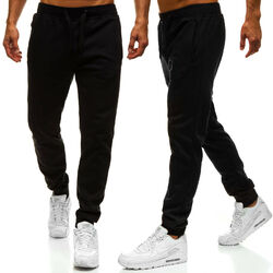 Trainingshose Sporthose Jogginghose Fitness Slim Fit Herren BOLF 6F6 Basic