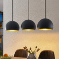 Lindby Tarjei Pendelleuchte Hängeleuchte Deckenlampe Leuchte 146cm schwarz-g550