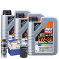 Motoröl 5W30 LIQUI MOLY Leichtlauf Special Tec Ll 3L+MAHLE Ölfilter +Spülung