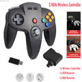 Wireless Controller for Nintendo 64 N64 Console Windows Switch PC w/ Rumble Pak