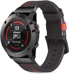 Quick Fit Echtes Leder Armband für Garmin Fenix 7 7X 6 6X Pro 5 5X Plus 3/3 HR