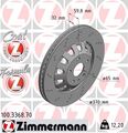 2x ZIMMERMANN Bremsscheibe FORMULA Z 100.3368.70 für AUDI 8PA A3 Alu-Topf Alu