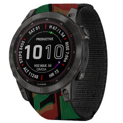 Für Garmin Fenix 7 7X 6 6X Epix Pro 5 5X Plus 3HR Quickfit Nylon Silikon Armband