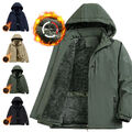 Herren Winterjacke Outdoor Jacke Gefüttert Wasserdichte Parka Winter Mantel