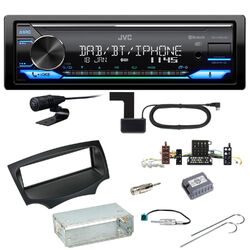 JVC KD-X482DBT Bluetooth Digitalradio USB Einbauset für Ford KA RU8