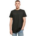 Build your Brand Shaped Long Tee T-Shirt Oberteil Shirt Oversize Basic Blank Men