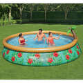  Fast Set Pool Set Aufblasbar Paradise Palms 457x84cm Swimmingpool Bestway