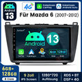 Für Mazda 6 GH GG 2007-2012 6+128G Android Autoradio GPS Navi 8-Kern DAB+Carplay