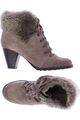 Tamaris Stiefelette Damen Ankle Boots Booties Gr. EU 39 Leder Beige #dm8bl1c